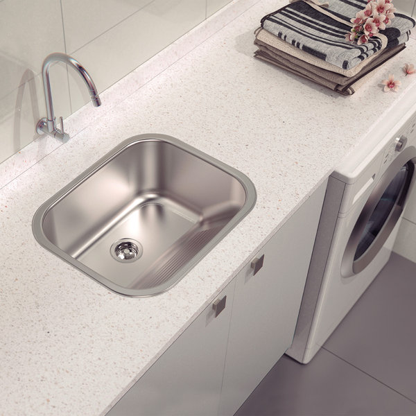 Tramontina 50cm L x 40cm W Recessed Laundry Sink Wayfair.co.uk